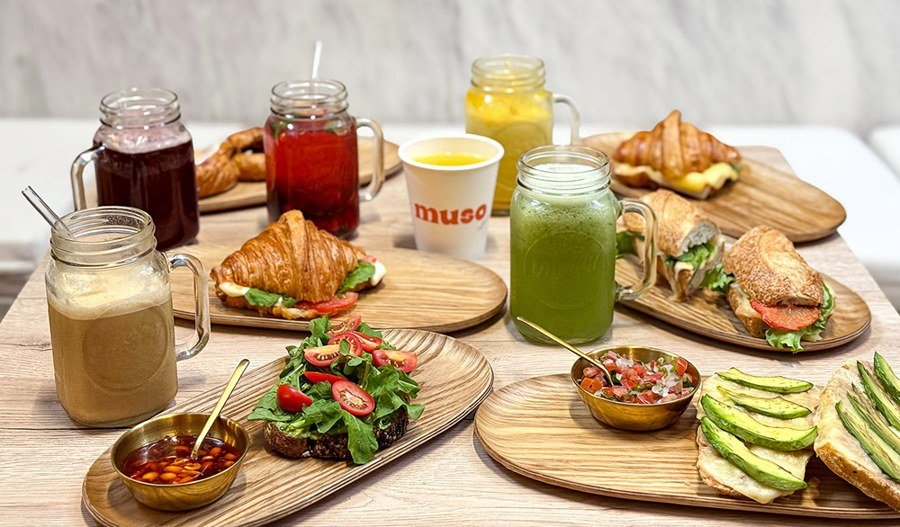 bebidas y platillos de muso cafecito